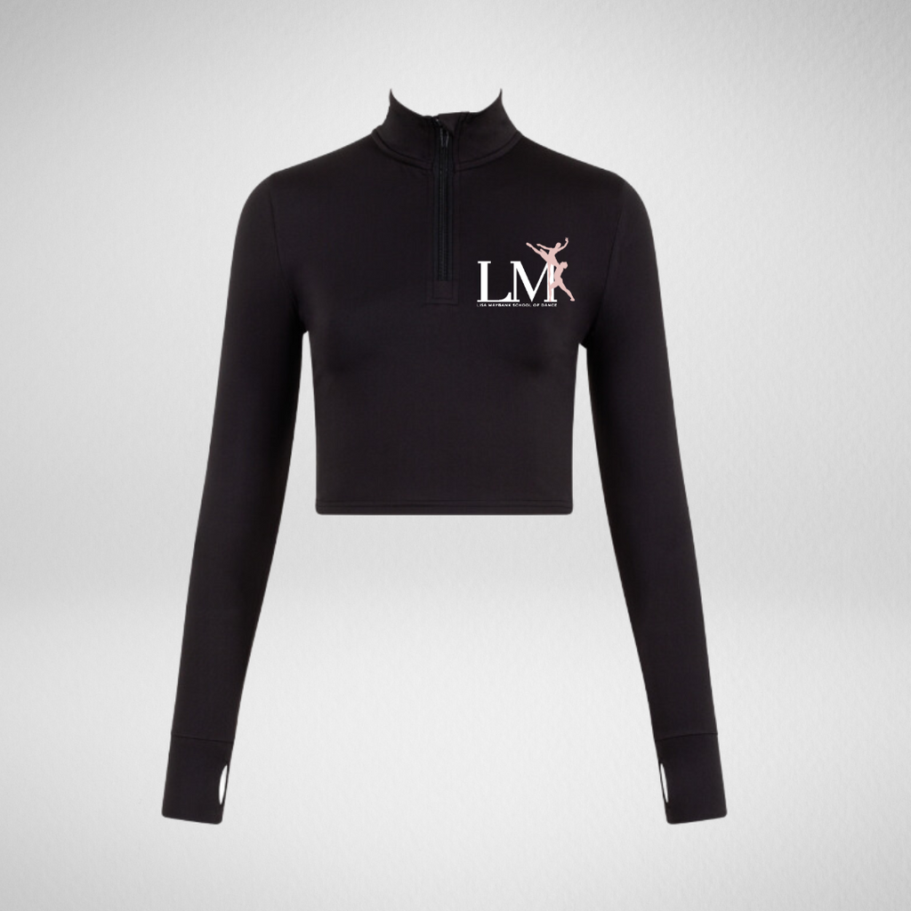 Lisa Maybank School of Dance Long Sleeved Zip Crop Top
