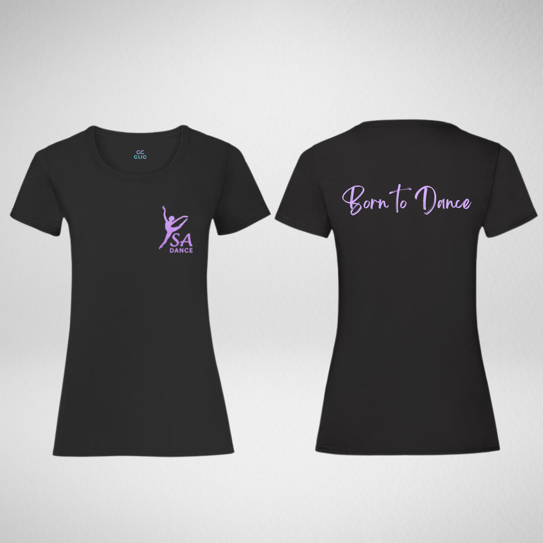 SA Dance Black Girlie T-shirt