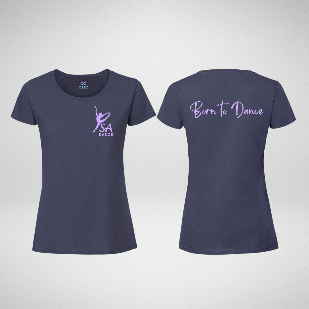 SA Dance Navy Girlie T-Shirt
