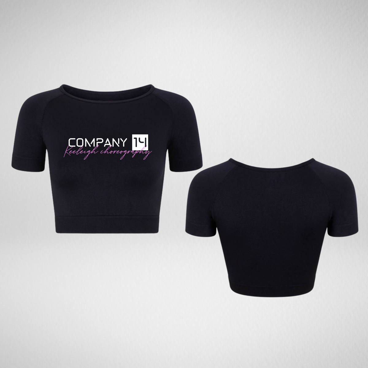 Company 14 Black Activewear Crop Top