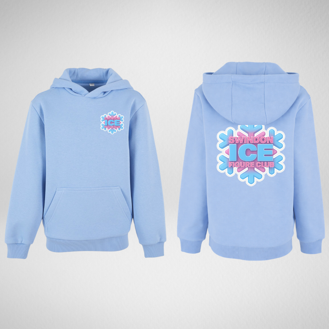 Swindon Ice Figure Club Mix & Match Range Blue Supersoft Pullover Hoodie