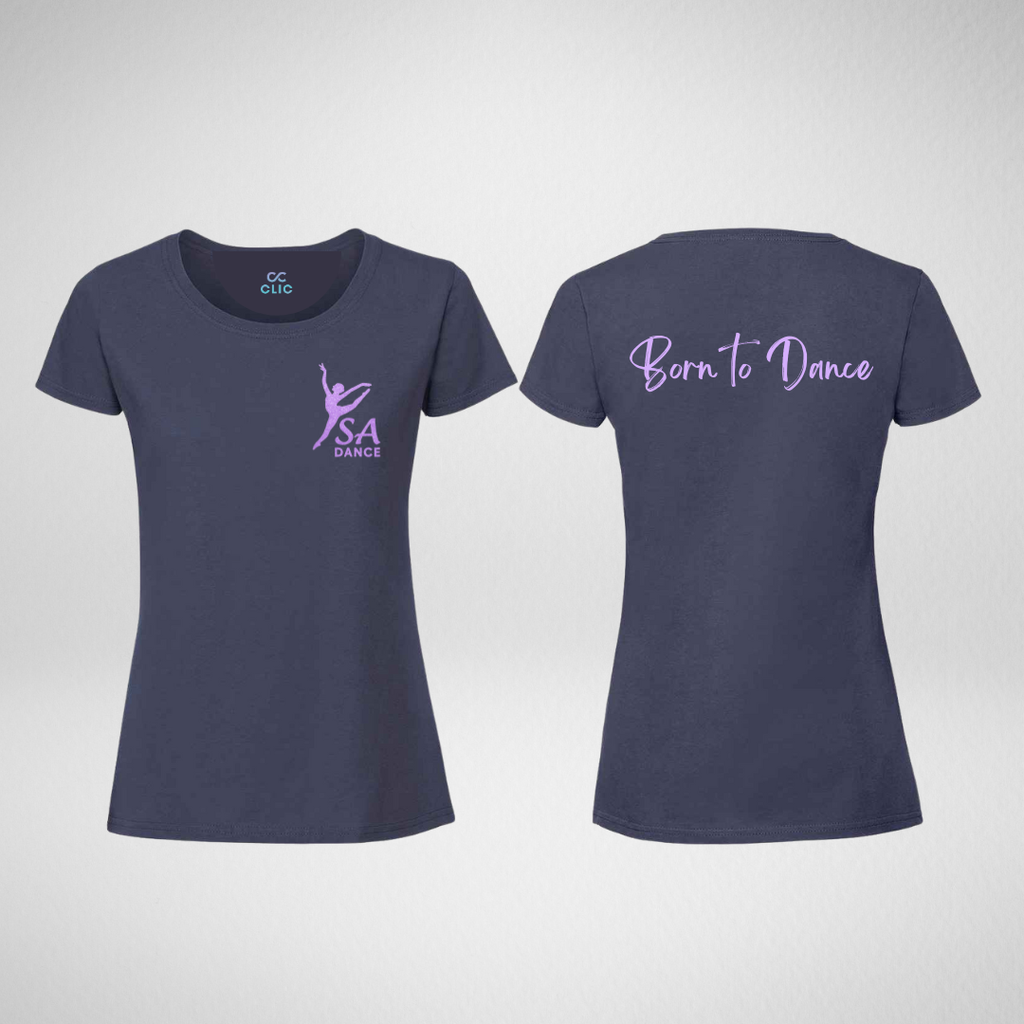 SA Dance Navy Girlie T-Shirt