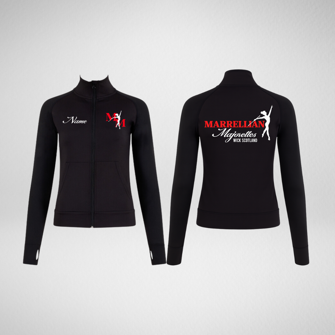 Marrellian Majorettes Black Zipped Uniform Jacket