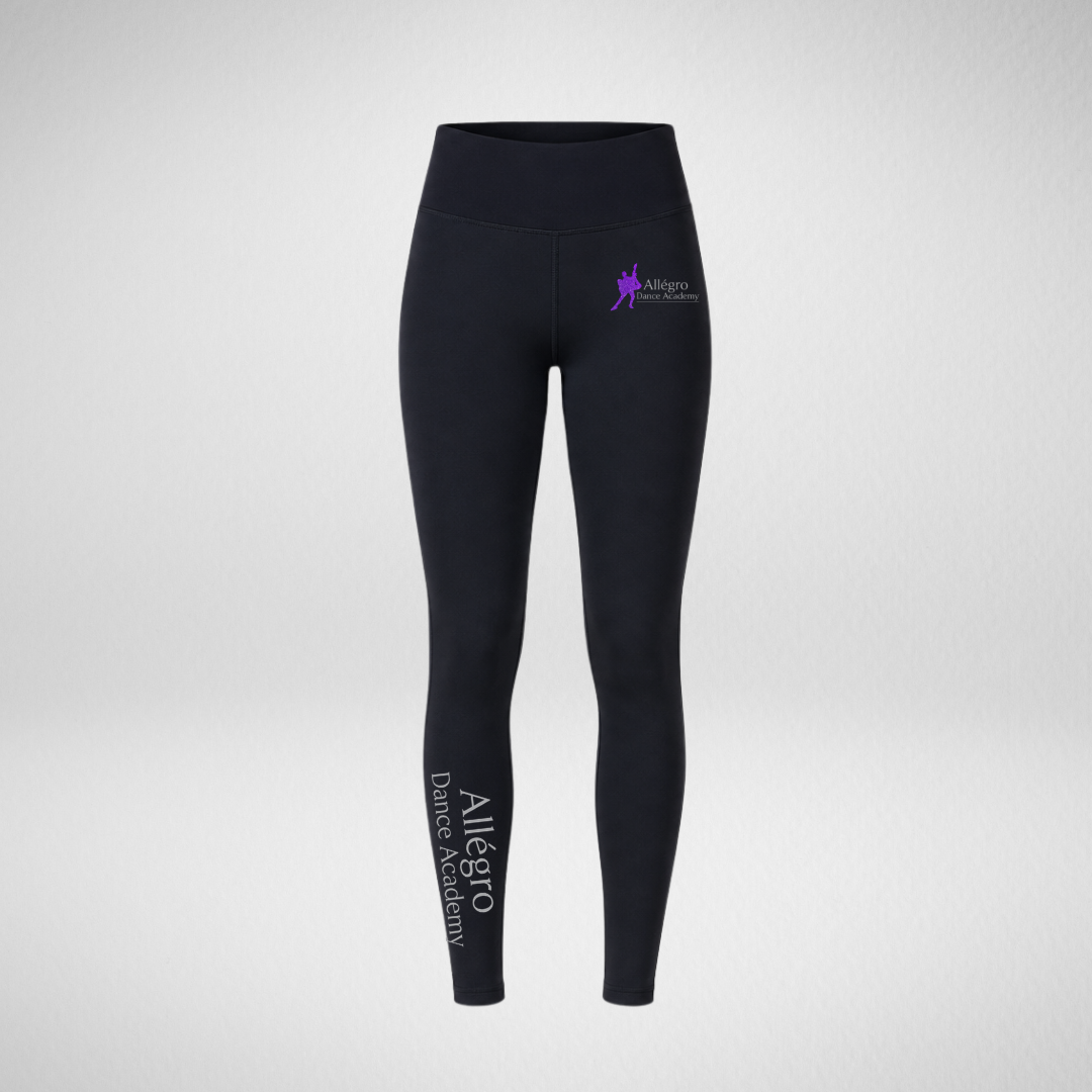 Allégro Dance Academy Black High Waisted Leggings