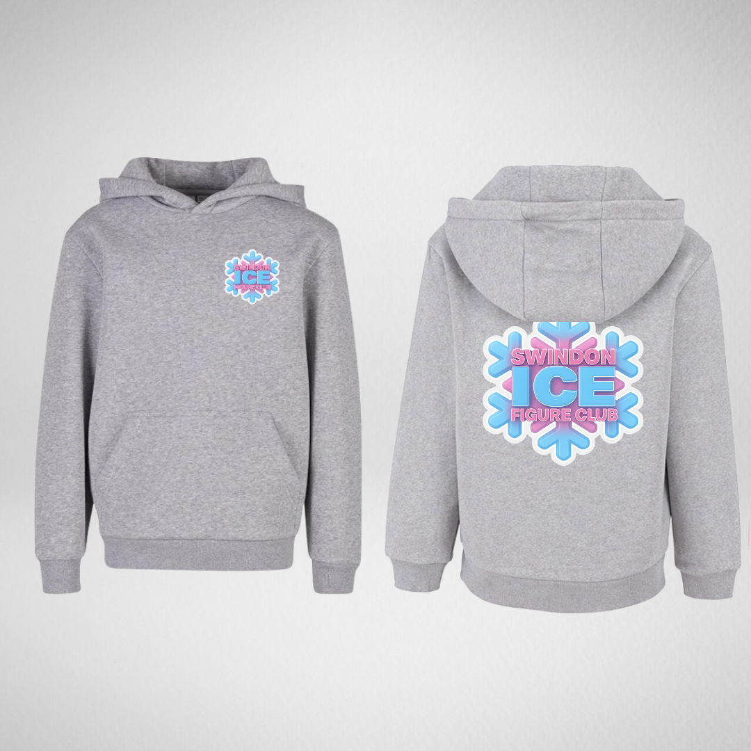 Swindon Ice Figure Club Mix & Match Range Grey Supersoft Pullover Hoodie
