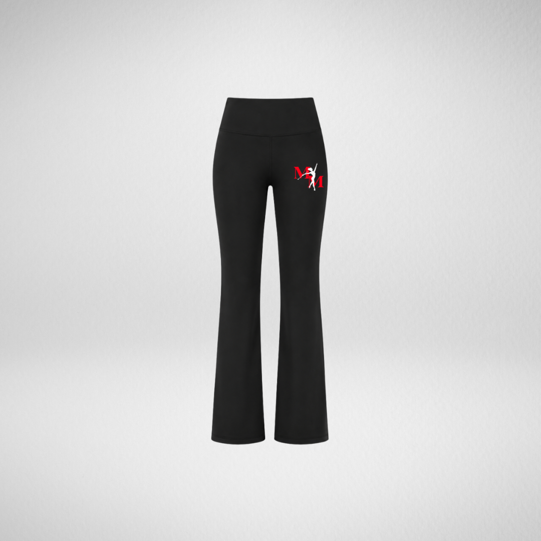 Marrellian Majorettes Black Flared Leggings