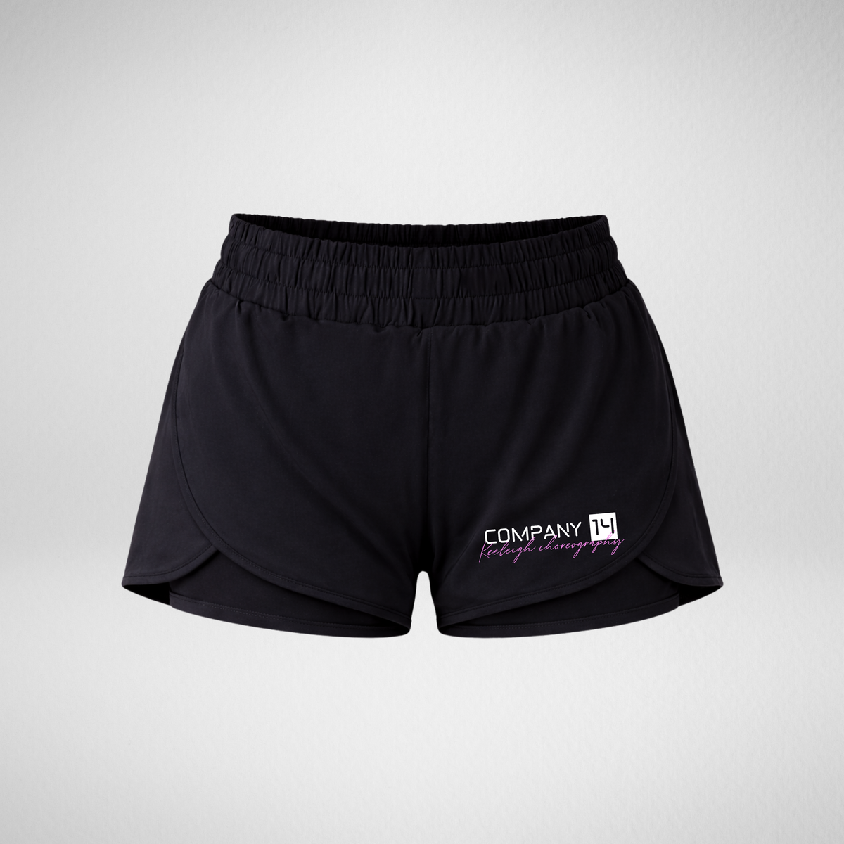 Company 14 Black Layered Dance Shorts