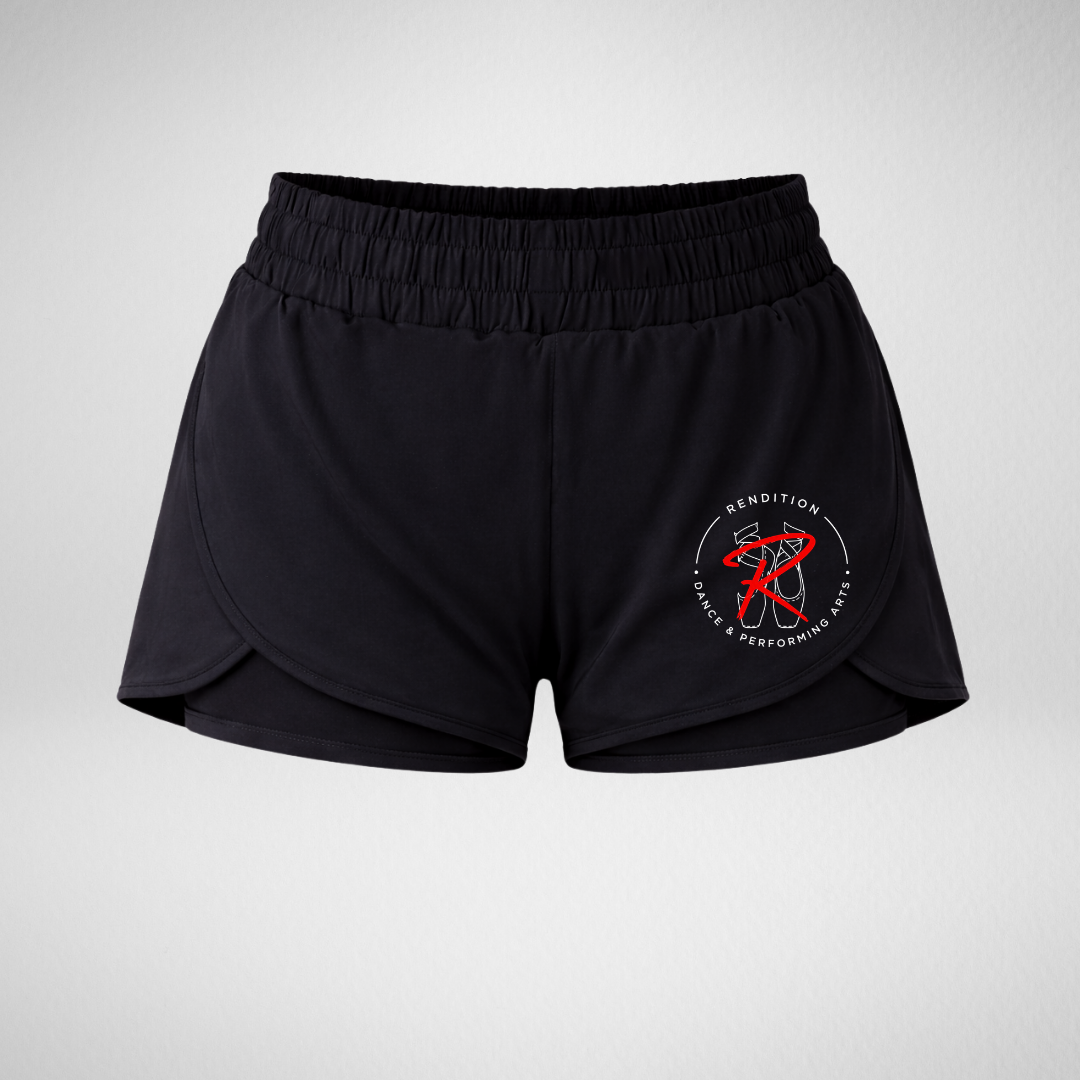 Rendition Dance School Layered Dance Shorts