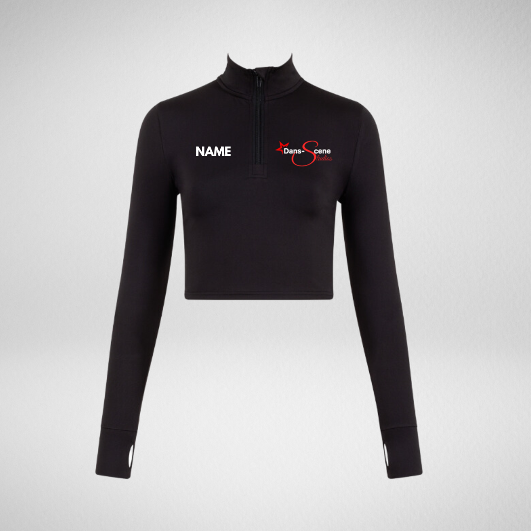 Dans-Scene Studios Long Sleeved Zip Crop Top