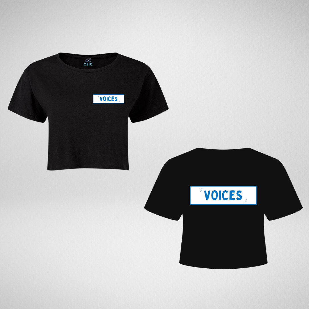 Voices Singing School Cropped T-Shirt