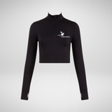 Short Stepperz Long Sleeved Zip Crop Top
