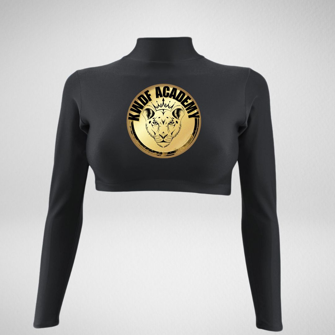 KWDF Academy High Neck Crop Top