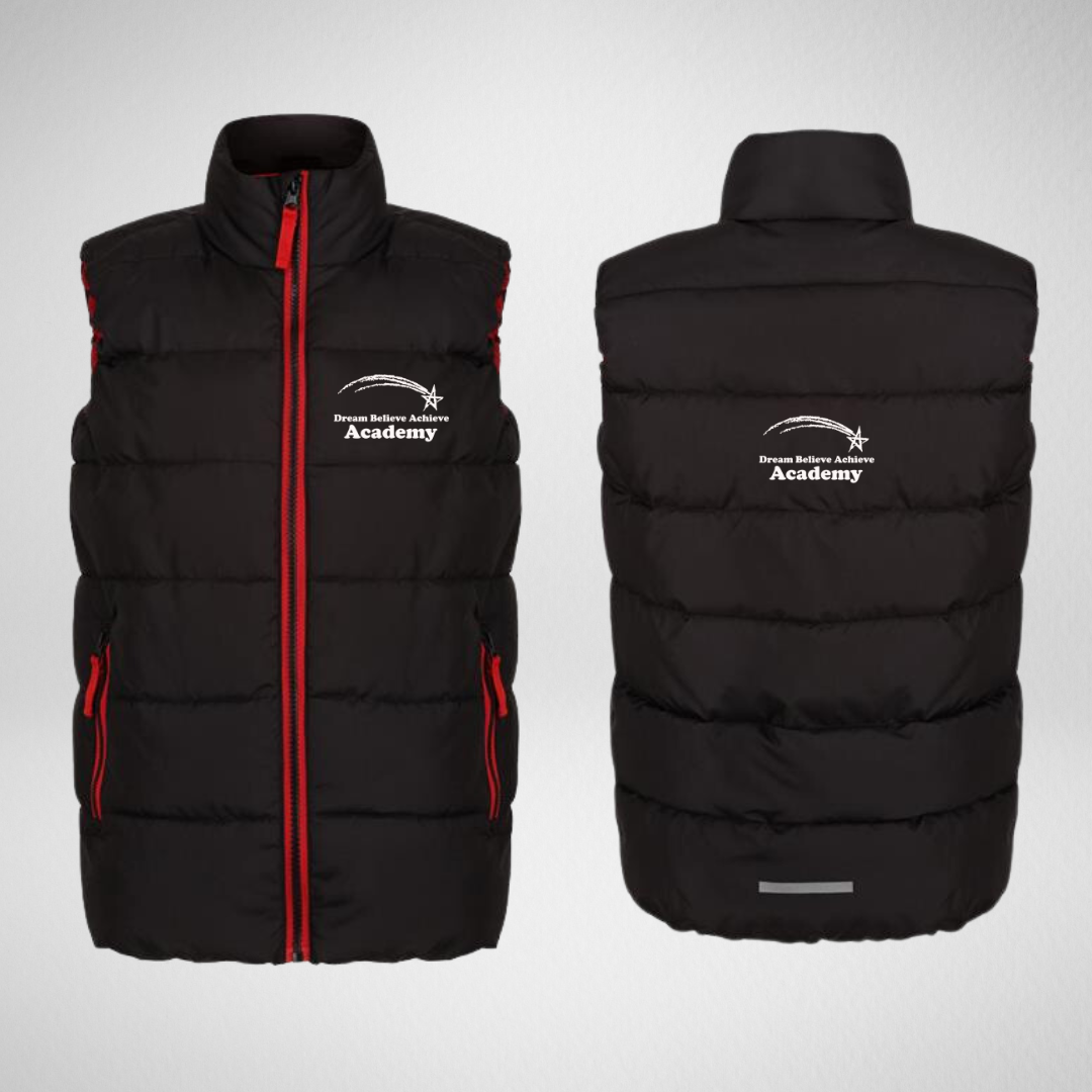 Dream Believe Achieve Academy Padded Gilet
