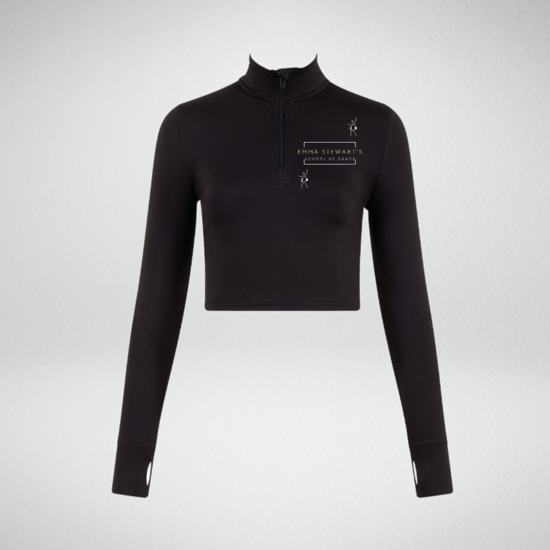 Emma Stewart's School Of Dance Long Sleeved Zip Crop Top