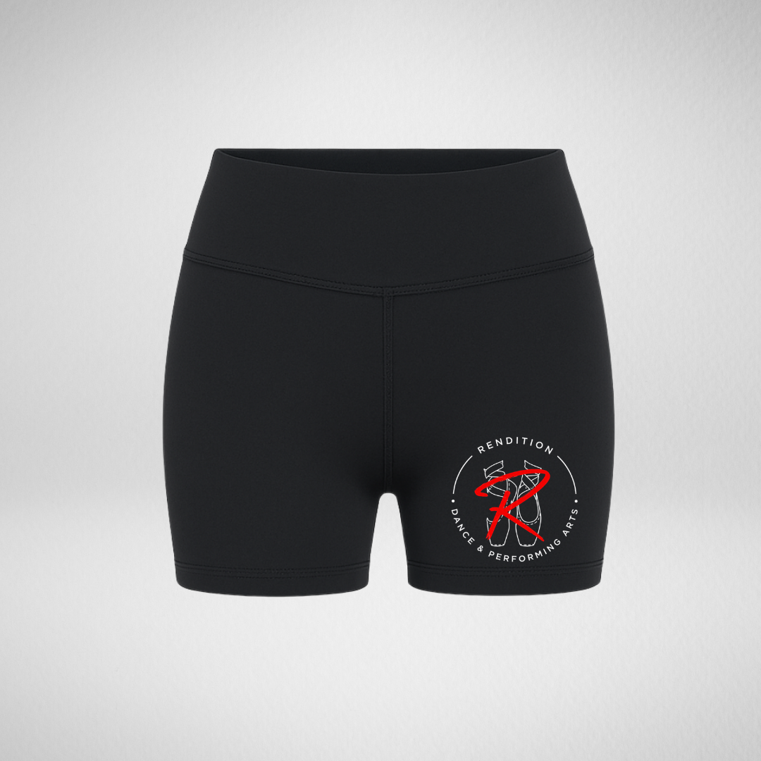 Rendition Dance School Dance High Waisted Dance Shorts