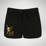 SA Dance Black Retro Dance Shorts