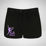 SA Dance Black Retro Dance Shorts