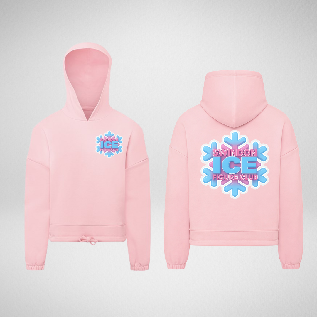 Swindon Ice Figure Club Mix & Match Range Pink Cropped Oversized Pullover