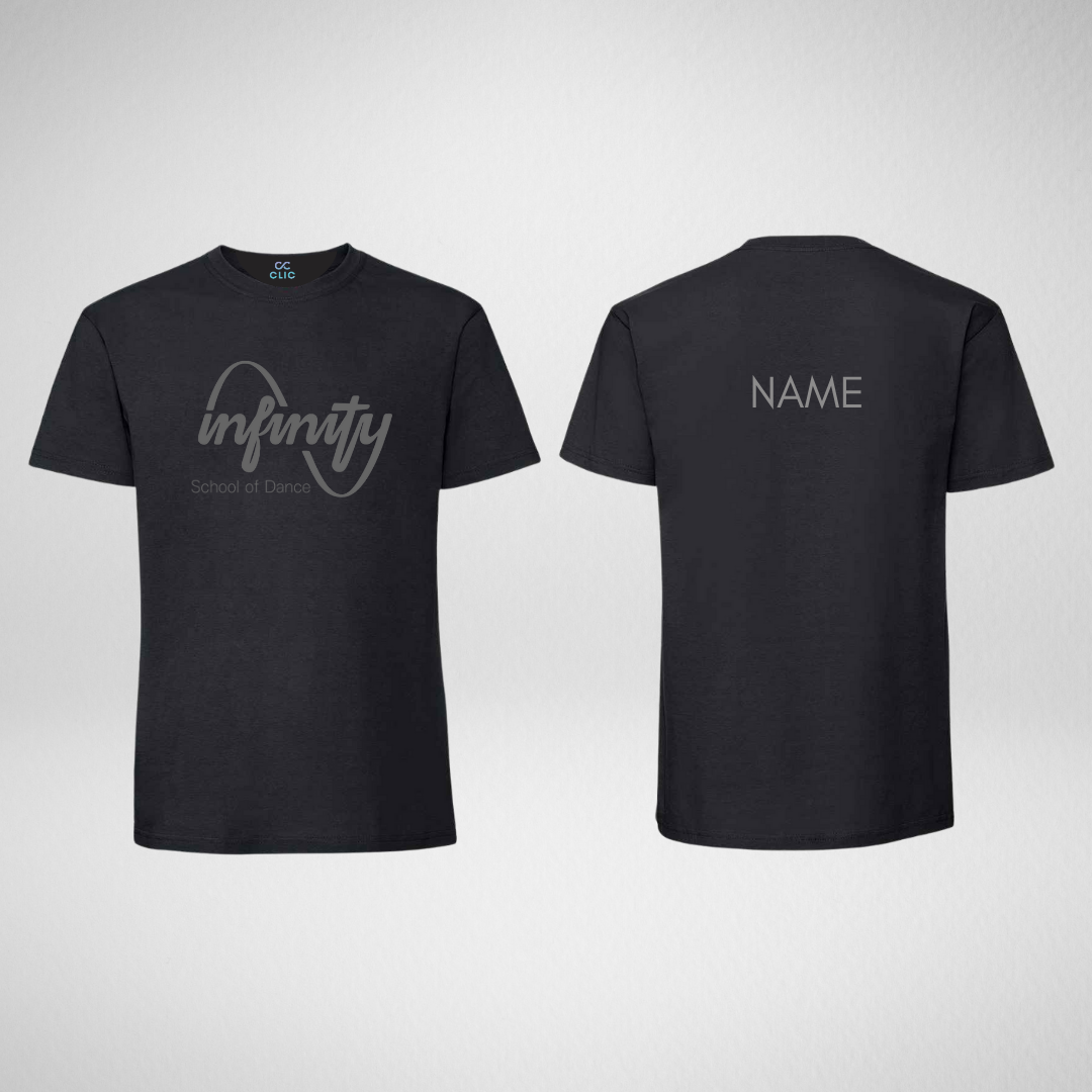 Infinity School Of Dance Adult Black T-shirt