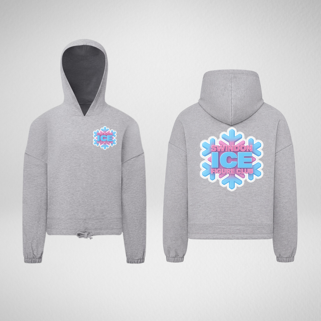 Swindon Ice Figure Club Mix & Match Range Grey Cropped Oversized Pullover