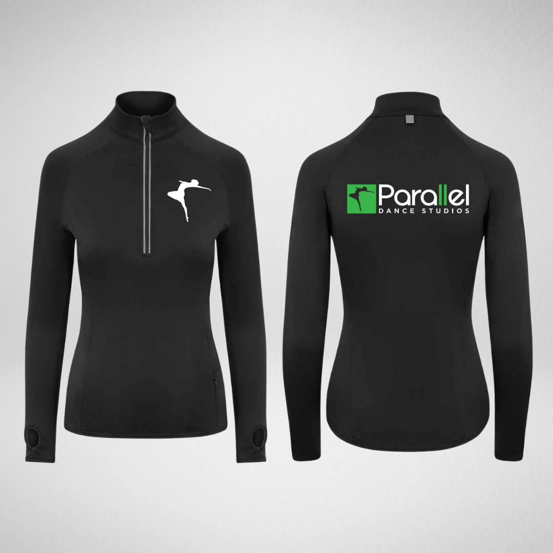 Parallel Dance Studios Stretch 1/4 Zip Top