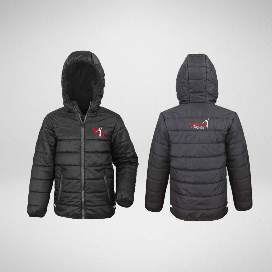 Marrellian Majorettes Black Kids Puffer Jacket