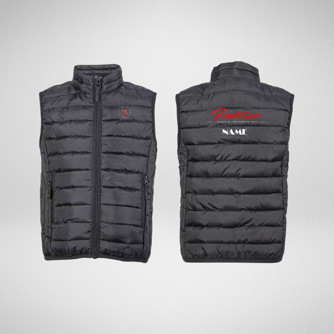 Rendition Dance School Kids Padded Gilet
