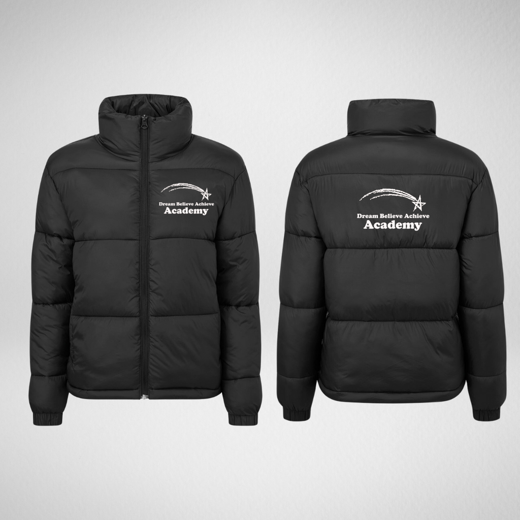 Dream Believe Achieve Academy Ladies Puffer Jacket