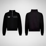 Emma's Dance Academy Dance Mom Cropped 1/4 Zip Sweatshirt