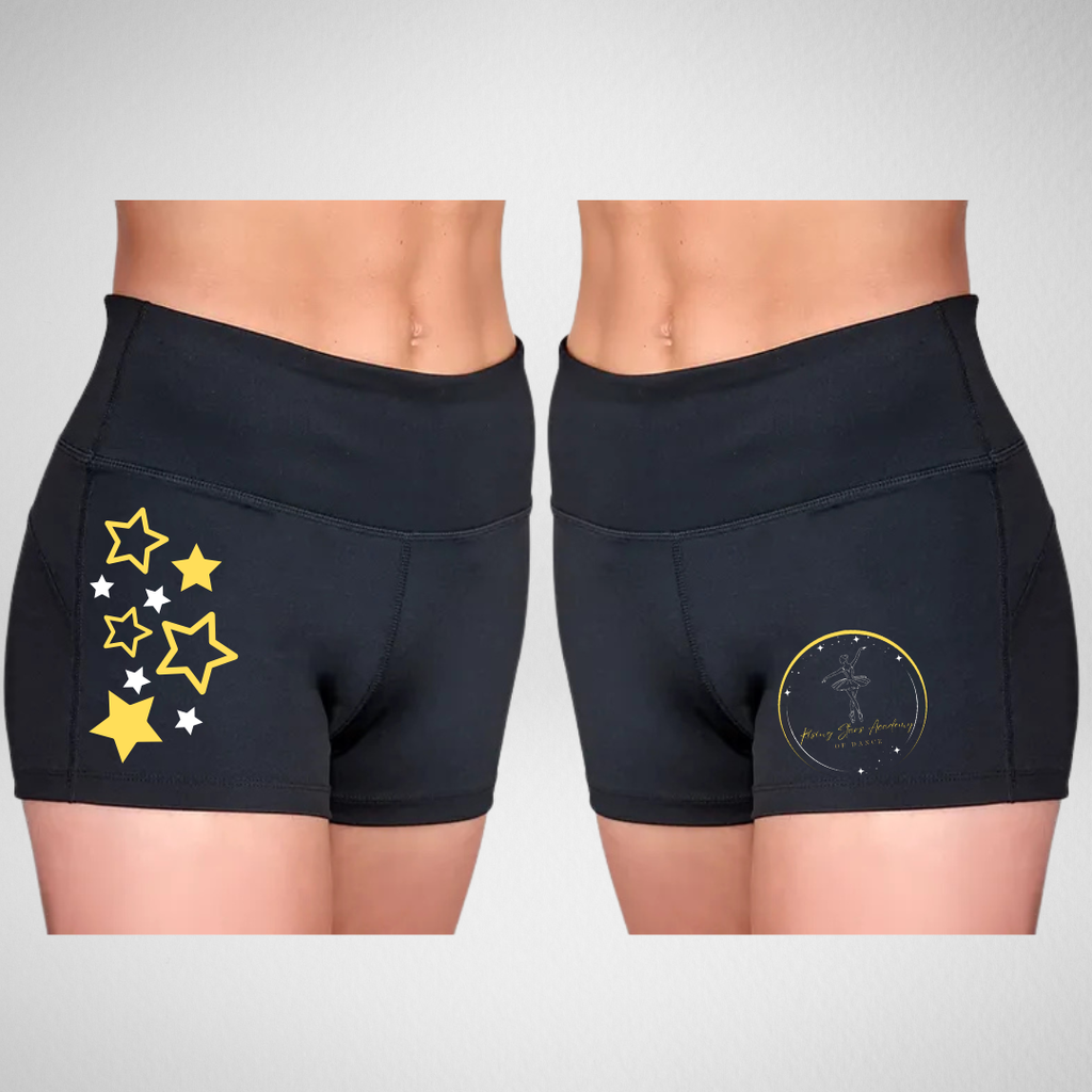 Rising Stars Academy of Dance High Waisted Dance Shorts