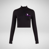 Short Stepperz Long Sleeved Zip Crop Top