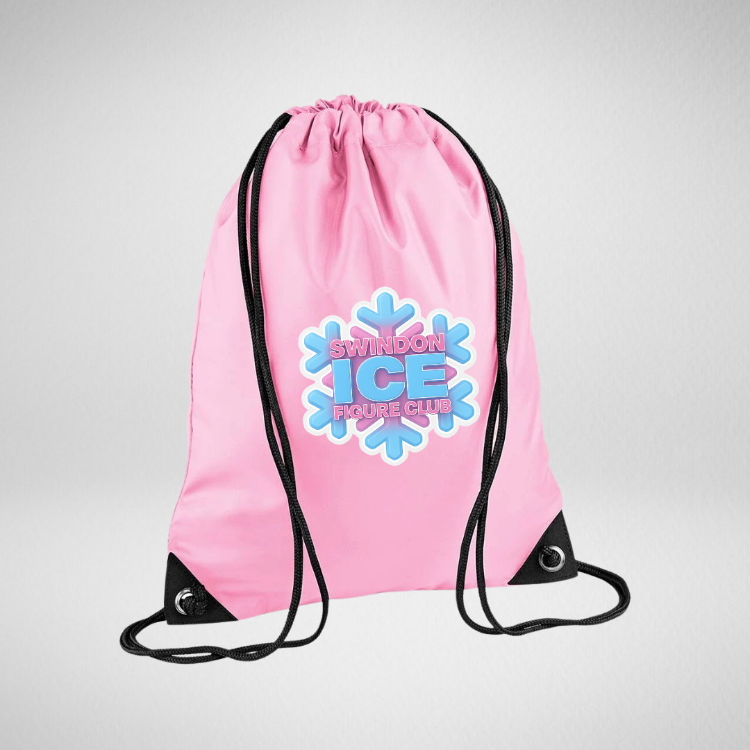 Swindon Ice Figure Club Mix & Match Range Pink Drawstring Bag