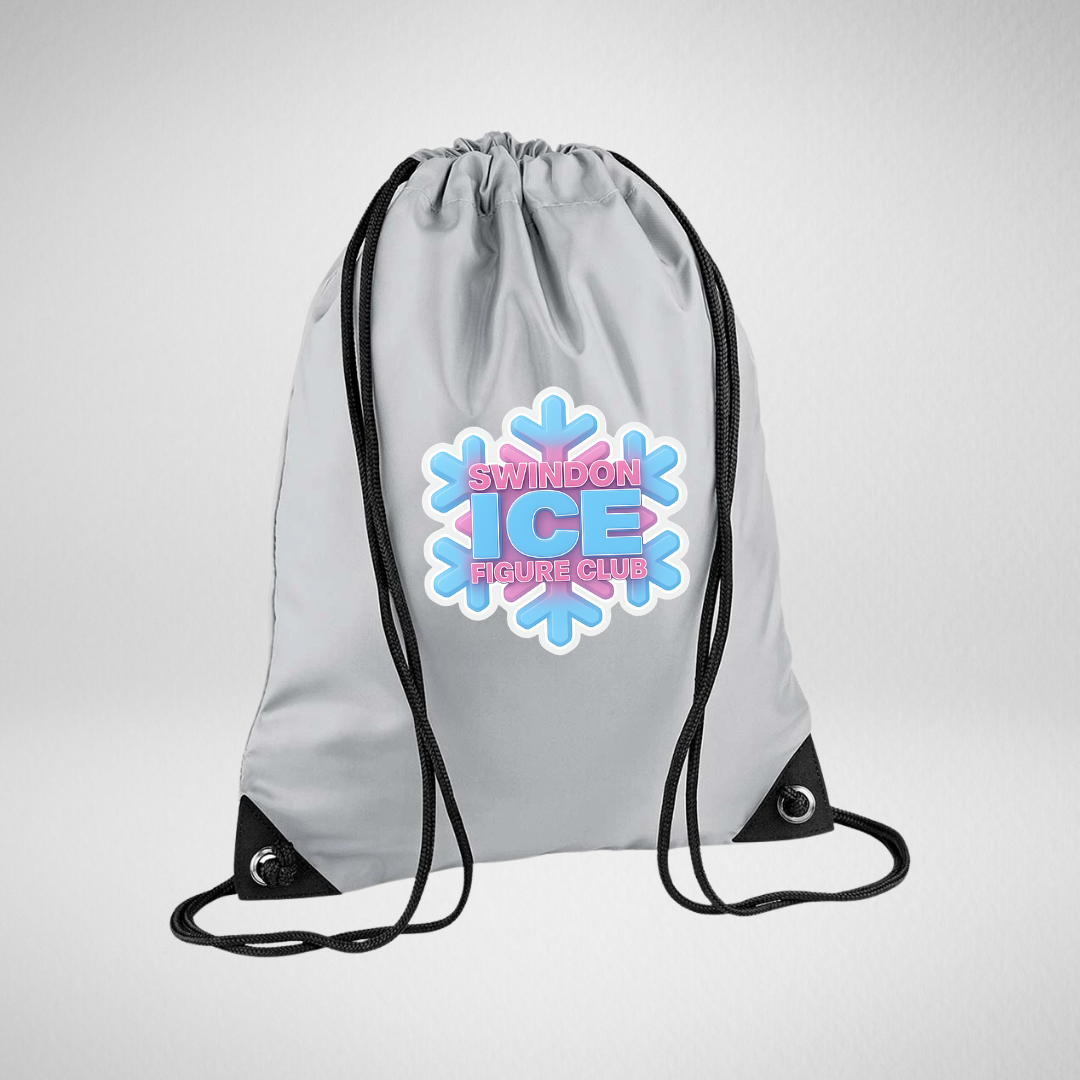 Swindon Ice Figure Club Mix & Match Range Grey Drawstring Bag
