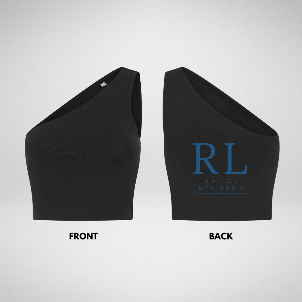 RL Dance Studios One Shoulder Crop Top