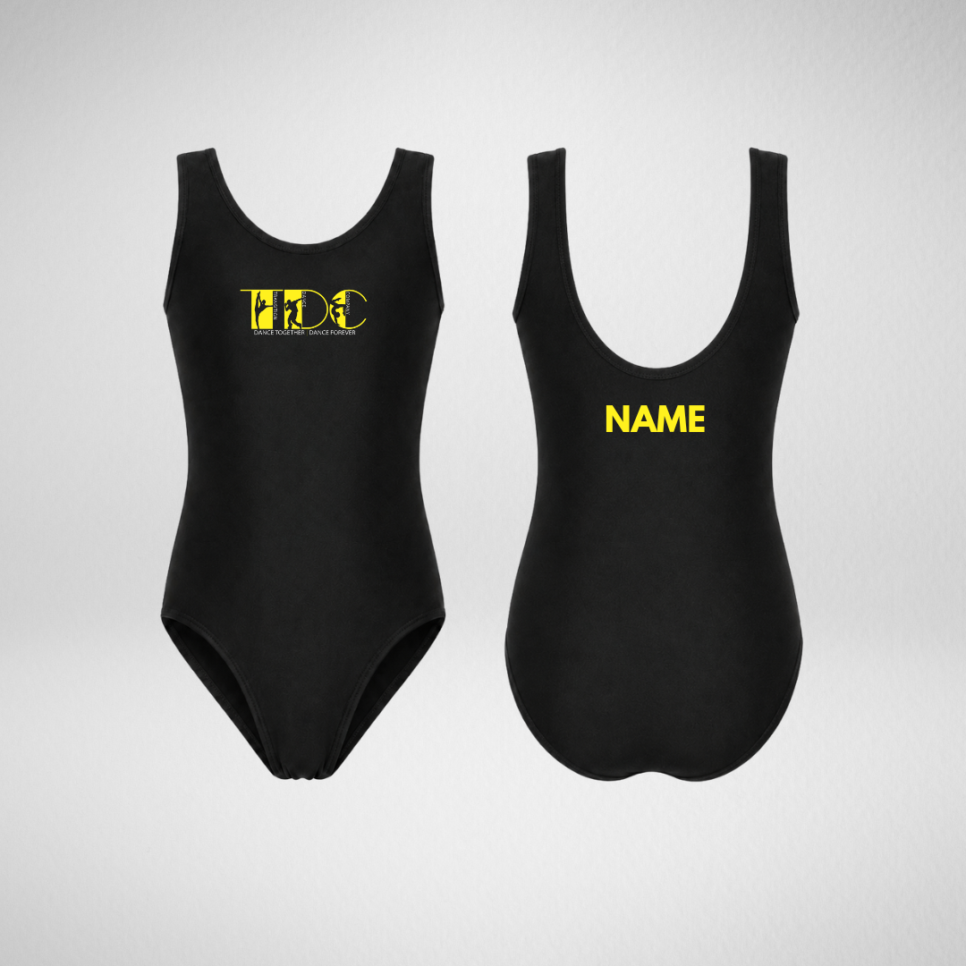 Transition Dance Company Black Vest Leotard