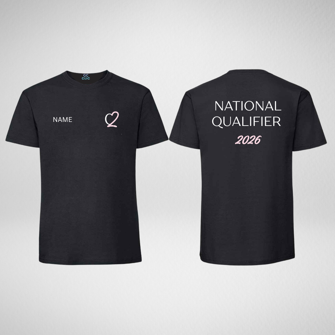 Chapter 2 Dance Academy NATIONAL QUALIFIER T-shirt - ORDERS TO BE PLACED BY 16TH SEPTEMBER