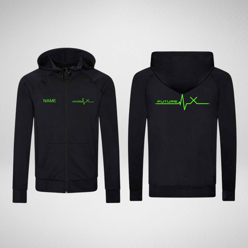 Future X Contrast Zipped Hoodie