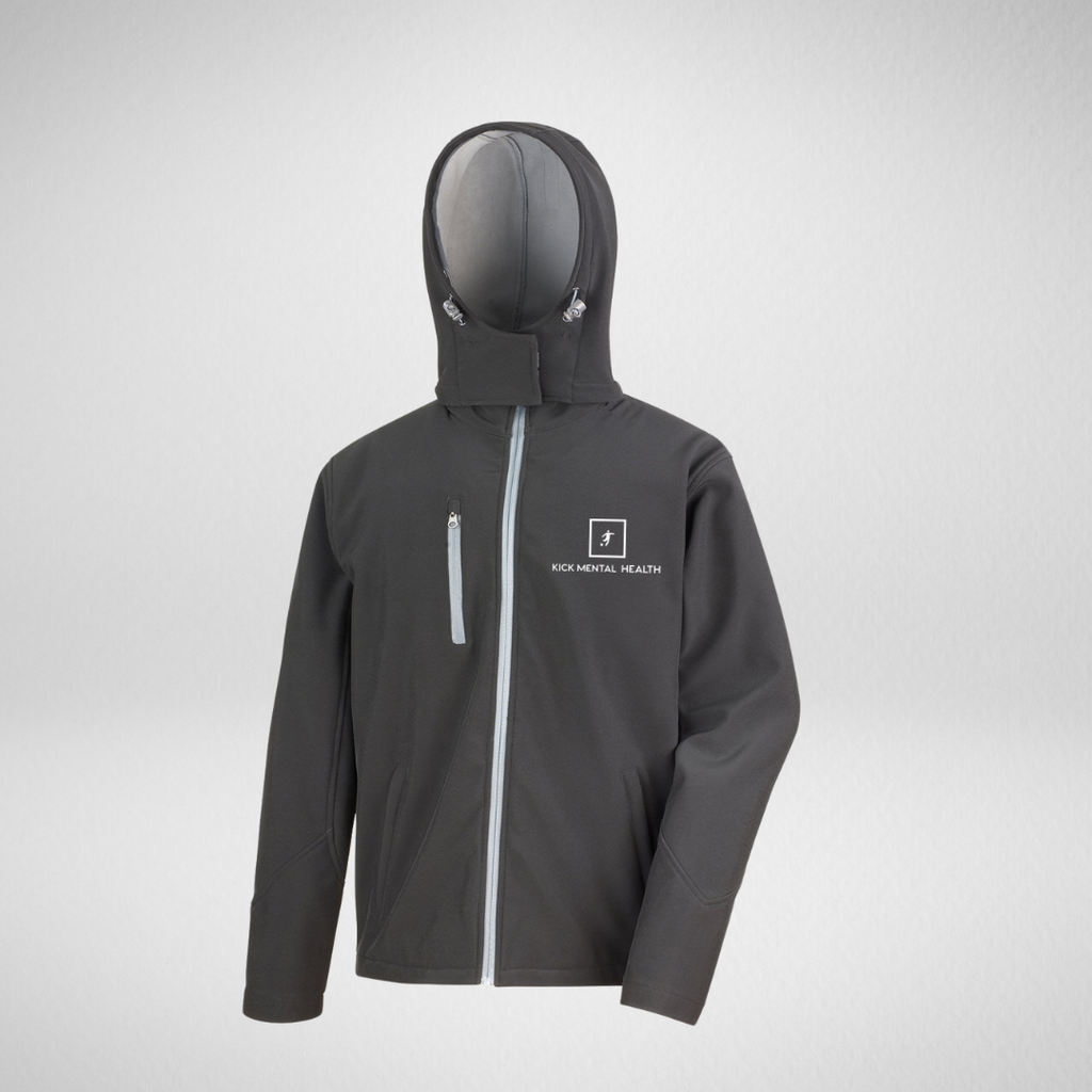 Kick Mental Health Hooded Softshell Jacket