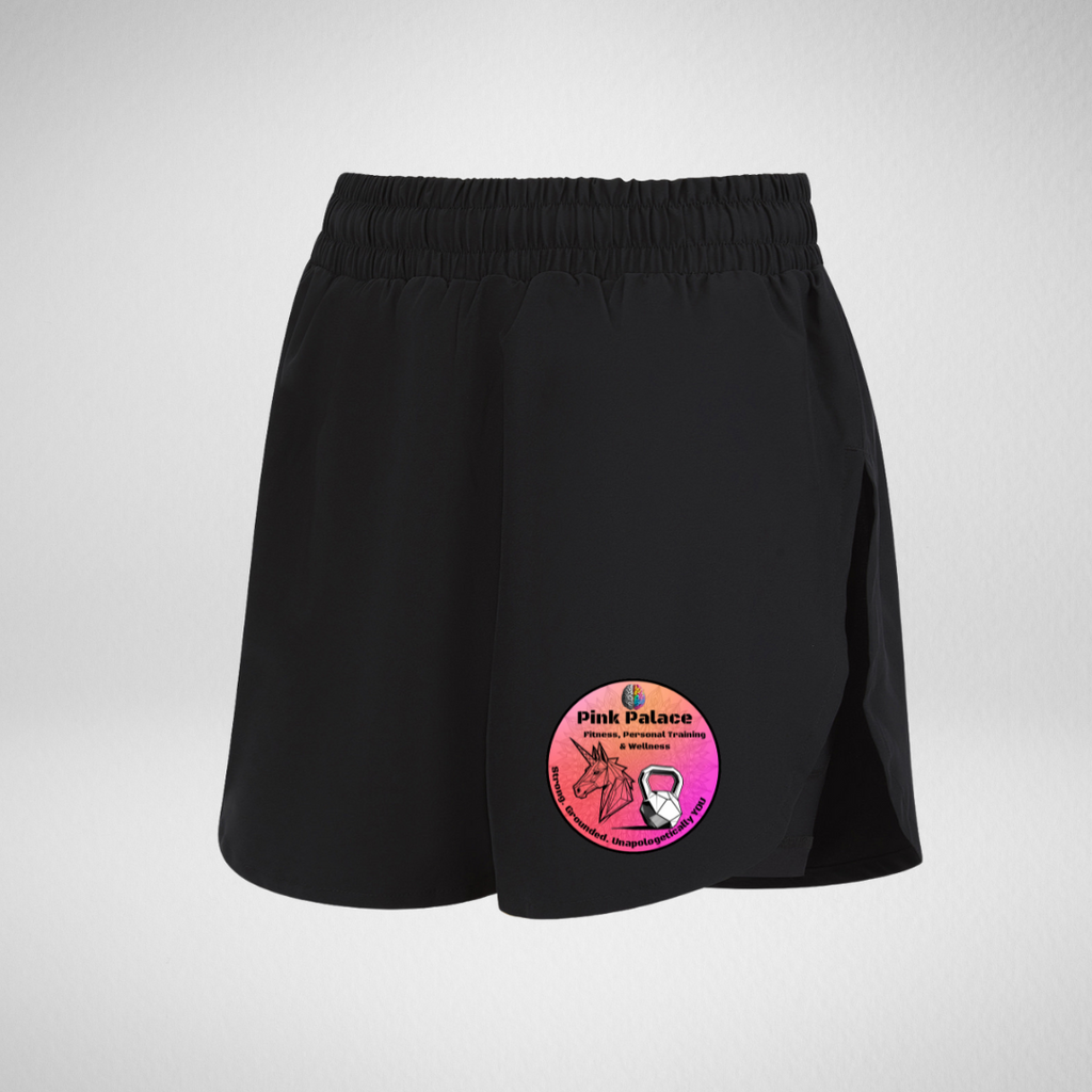 Pink Palace Fitness, Personal Training & Wellness Double-Layer Shorts