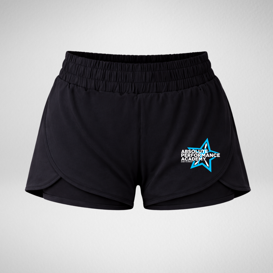 Absolute Performance Academy Layered Dance Shorts