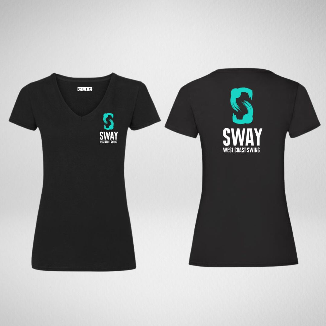 SWAY West Coast Swing V Neck Cotton T-shirt