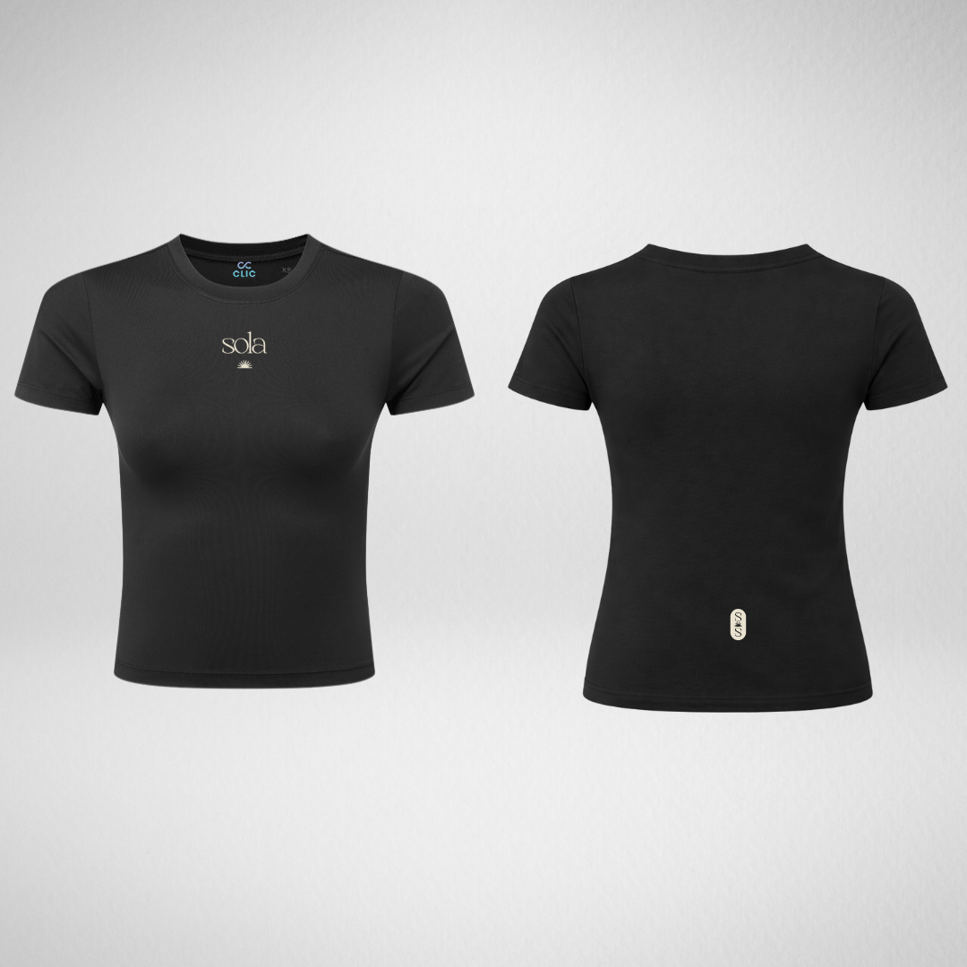 Sola Studios Black Luxe Fitted Tee