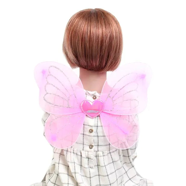 Pink Net Fairy Wings