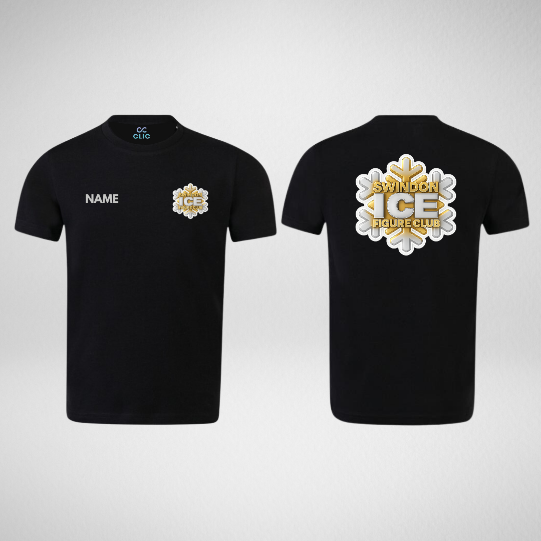 Swindon Ice Figure Club Main Range Silver Premium Stretch T-Shirt