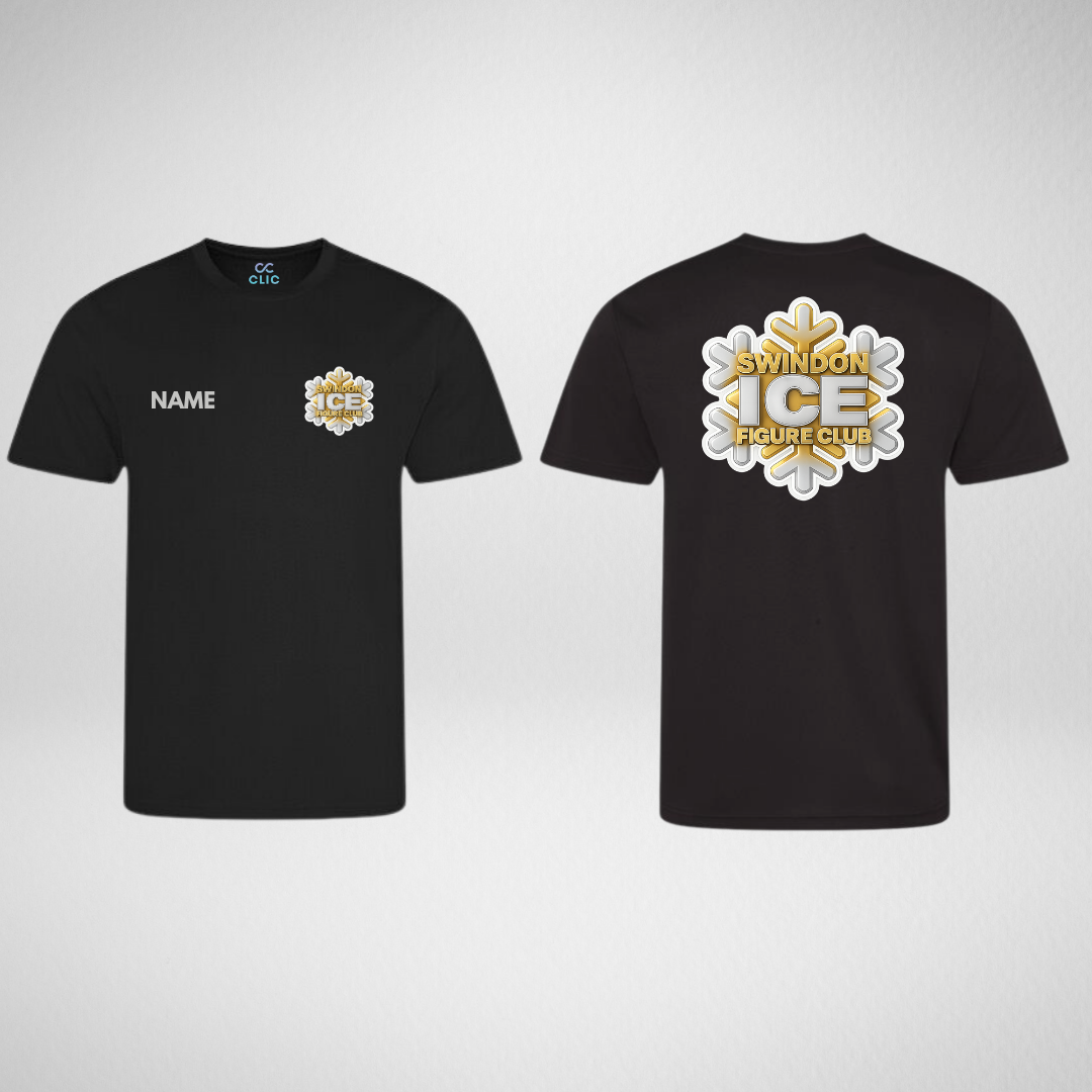 Swindon Ice Figure Club Main Range Silver Dri Fit T-Shirt