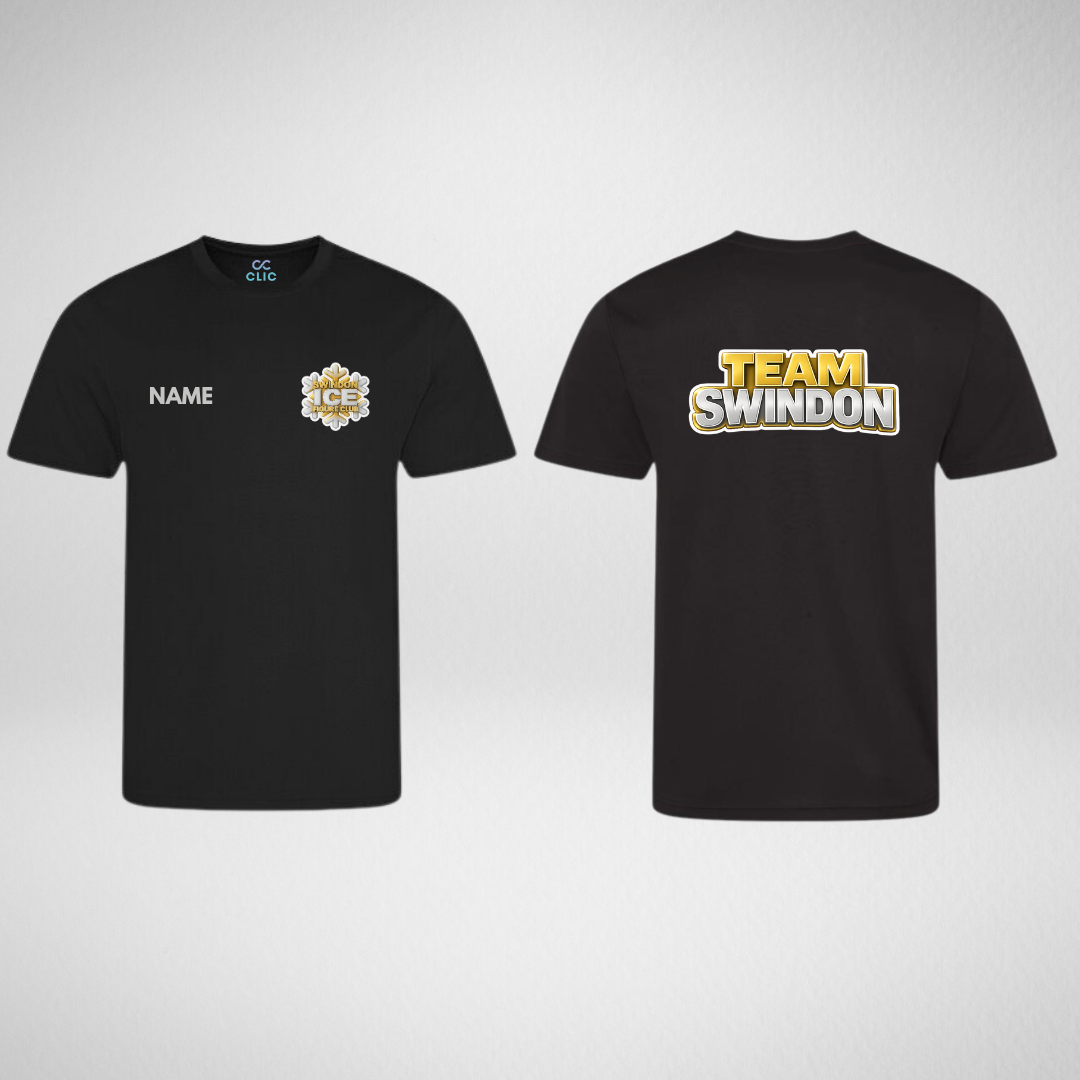Swindon Ice Figure Club Main Range Silver Dri Fit T-Shirt