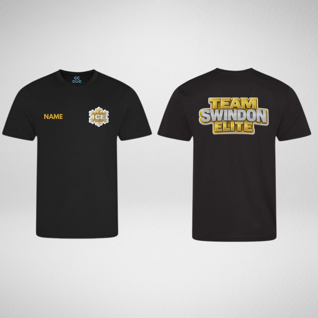 Swindon Ice Figure Club Main Range Gold Dri Fit T-Shirt