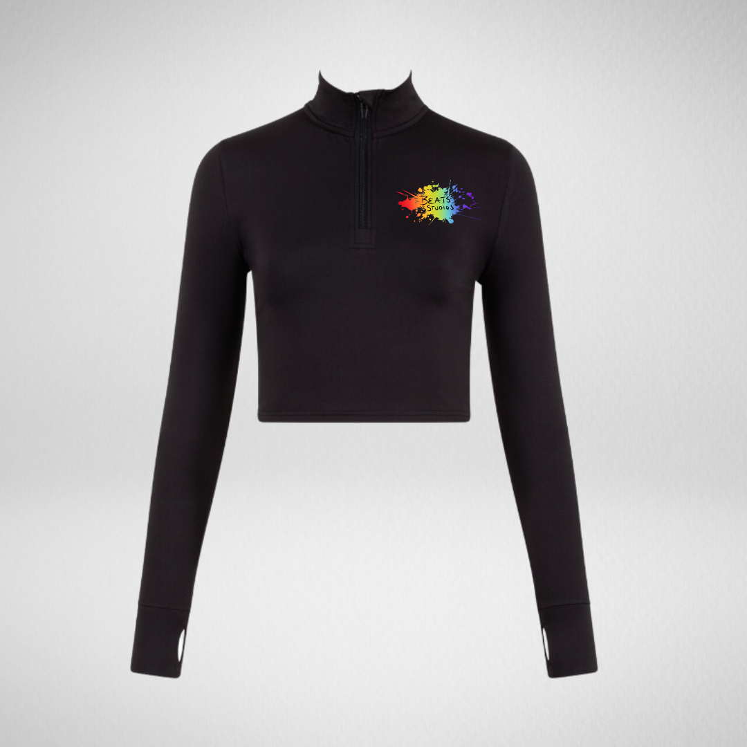 Beats Studios Long Sleeved Zip Crop Top