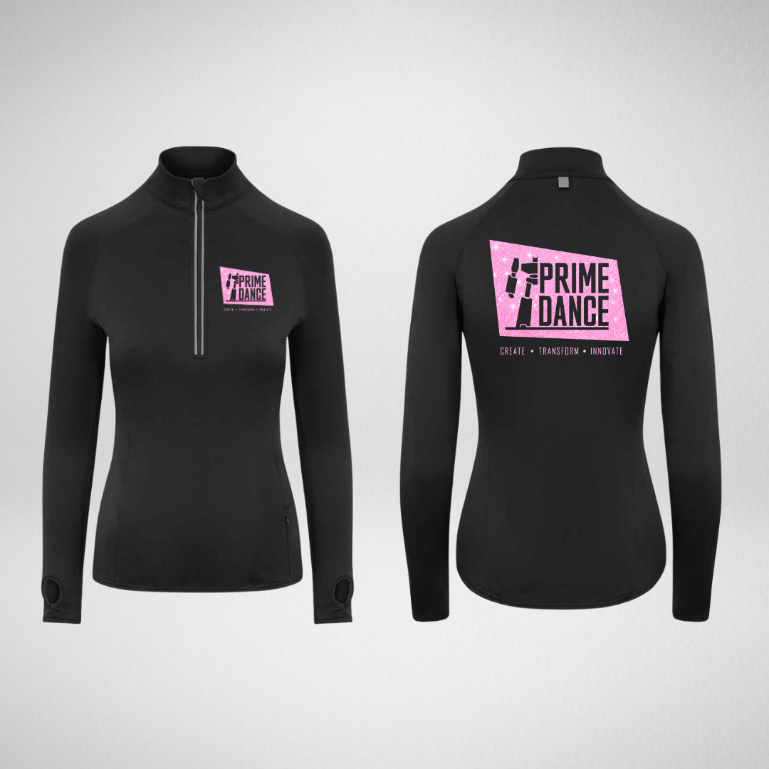 Prime Dance Stretch 1/4 Zip Top