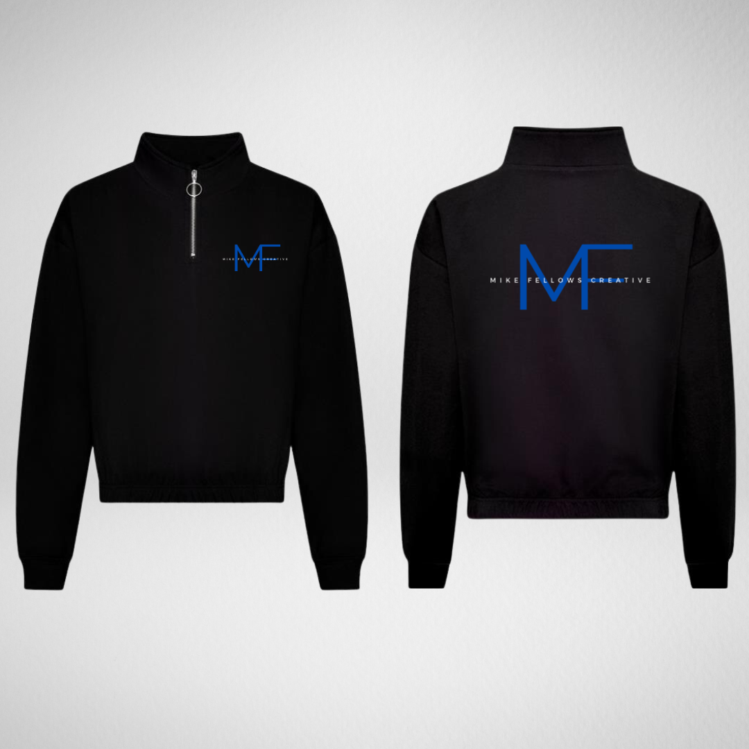 MF Creative Cropped 1/4 Zip Sweatshirt